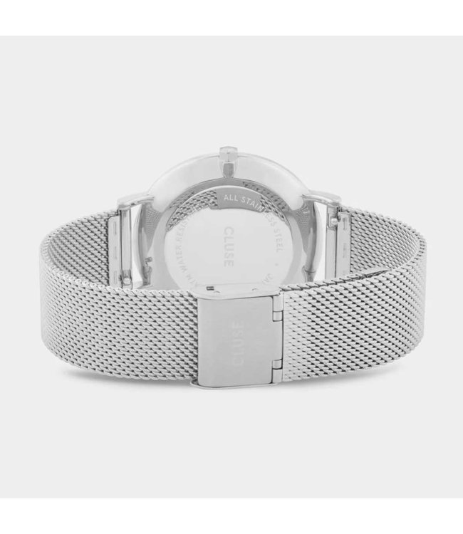 Cluse Uurwerk Boho Chic Mesh silver/black