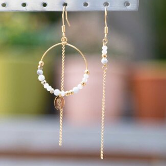 Murielle Perrotti Oorring Mathilde Gold White