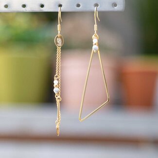 Murielle Perrotti Oorring Isa Gold White