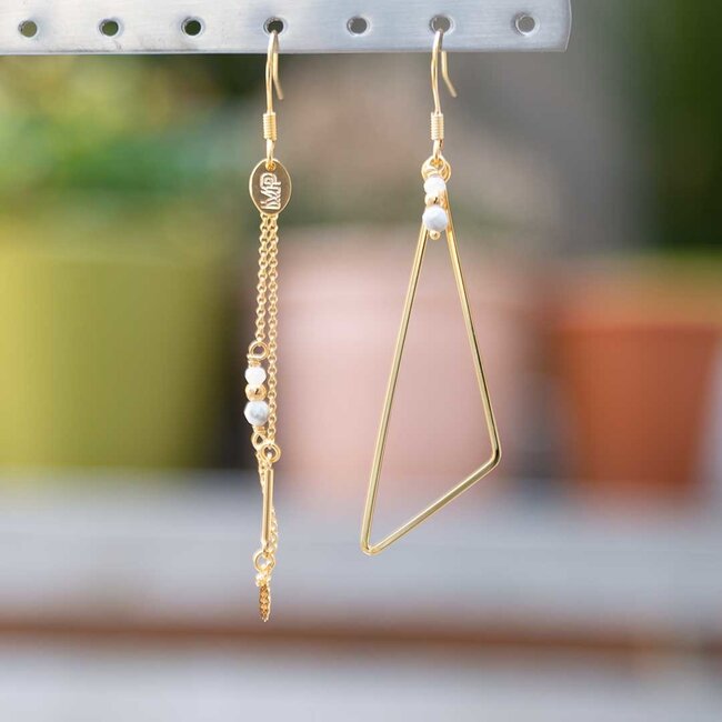 Murielle Perrotti Oorring Isa Gold White