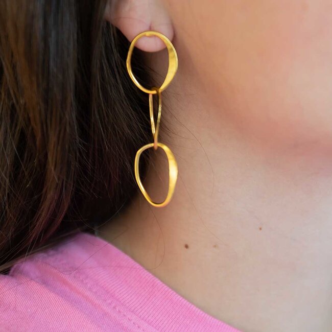 TAIM Oorring Aldara Goud