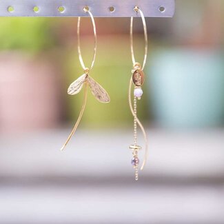 Murielle Perrotti Oorring Libie Gold Pink