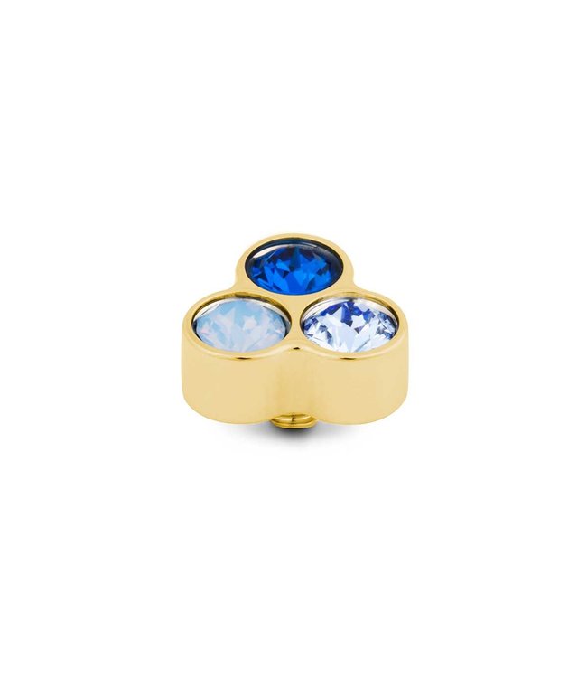 MelanO Twisted Trio Stone Blue setting