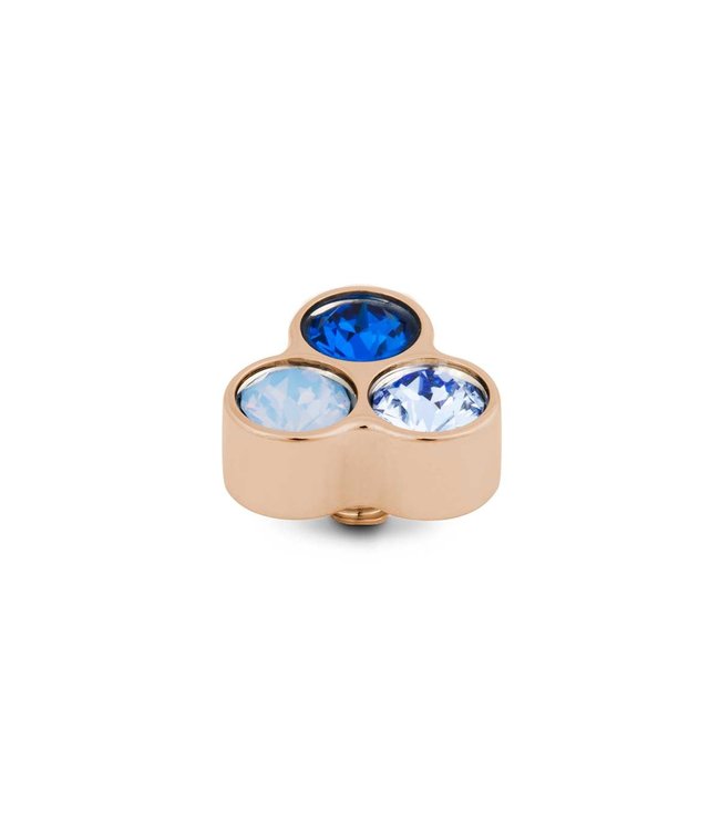 MelanO Twisted Trio Stone Blue setting
