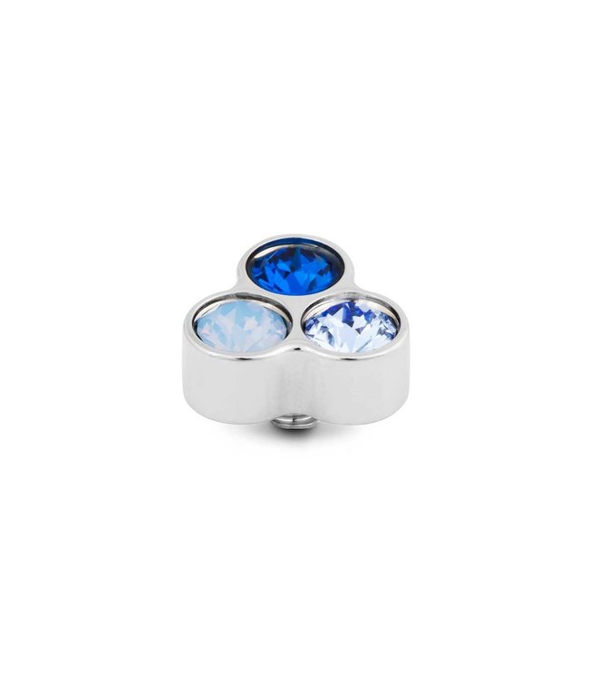 MelanO Twisted Trio Stone Blue setting