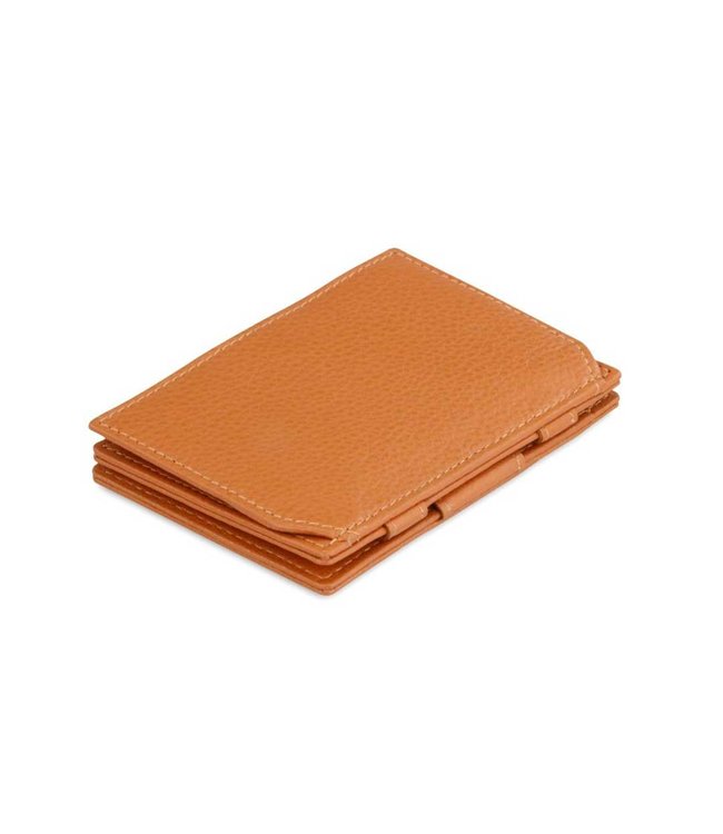 Garzini Portemonnee Essenziale coin pocket Cognac Brown Nappa