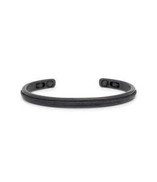 Pig & Hen Armband Navarch 6mm Black Black M/L