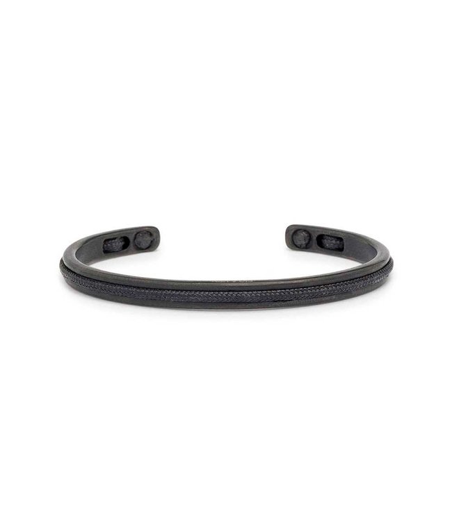 Pig & Hen Armband Navarch 6mm Black Black M/L