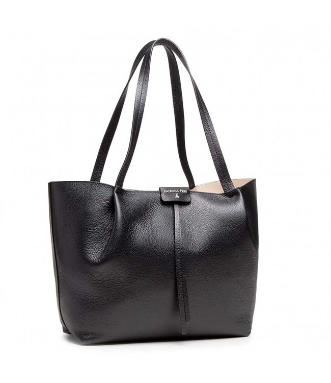 herstel prijs Smash Patrizia Pepe - Large shopping bag Nero - Babazou