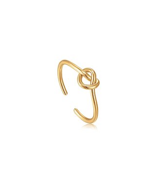 Ania Haie Ring Gold Knot verstelbaar