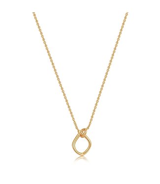 Ania Haie Halsketting Gold Knot Pendant