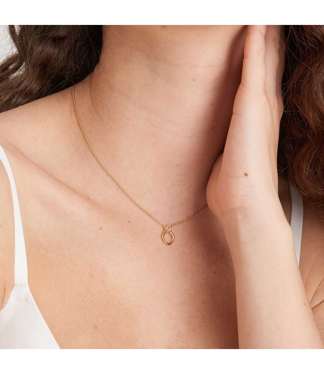 Ania Haie Halsketting Gold Knot Pendant
