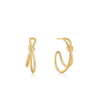 Ania Haie Oorring Gold Knot Stud Hoop