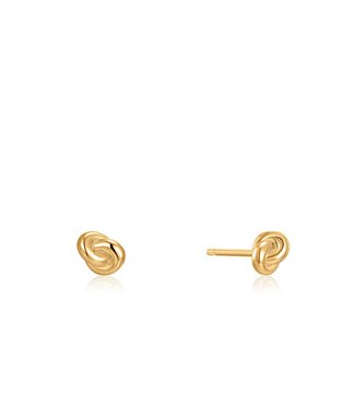 Ania Haie Oorring Gold Knot Stud