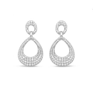 Silver Rose Oorring Valerie