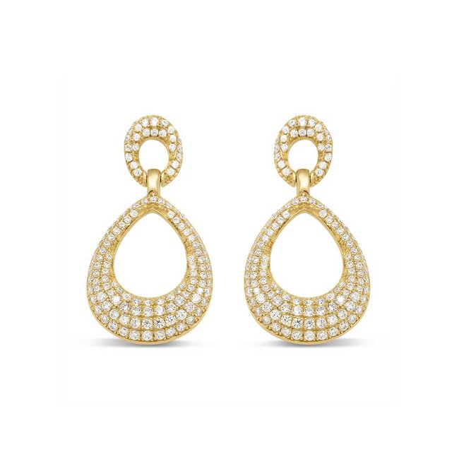 Silver Rose Oorring Valerie