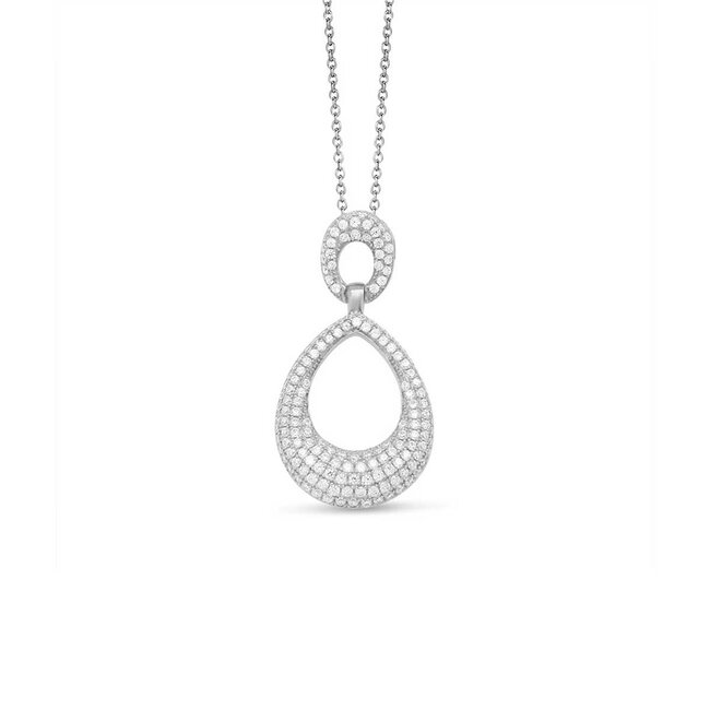 Silver Rose Halsketting Valerie