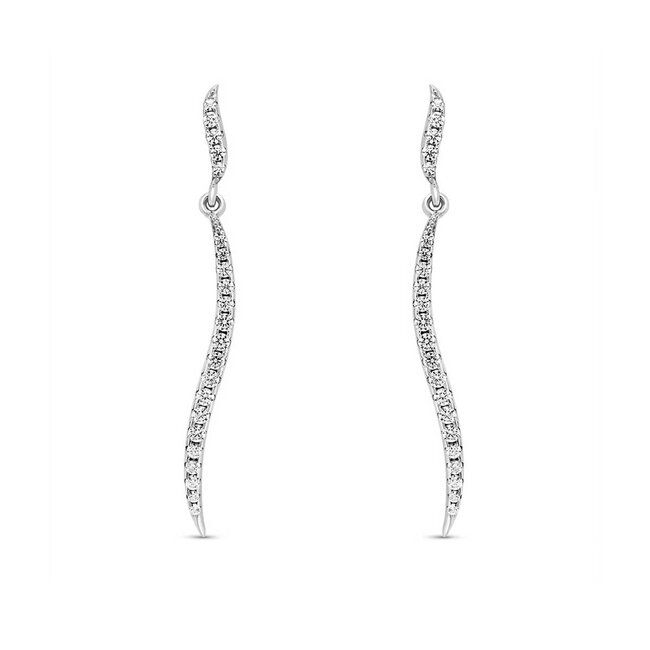 Silver Rose Oorring Emilie