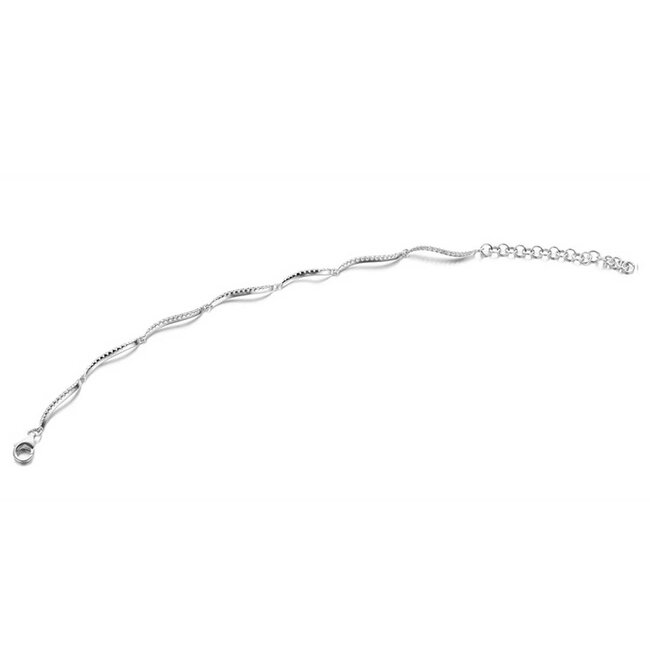 Silver Rose Armband Claire