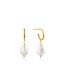 Ania Haie Oorring Pearl mini hoop gold