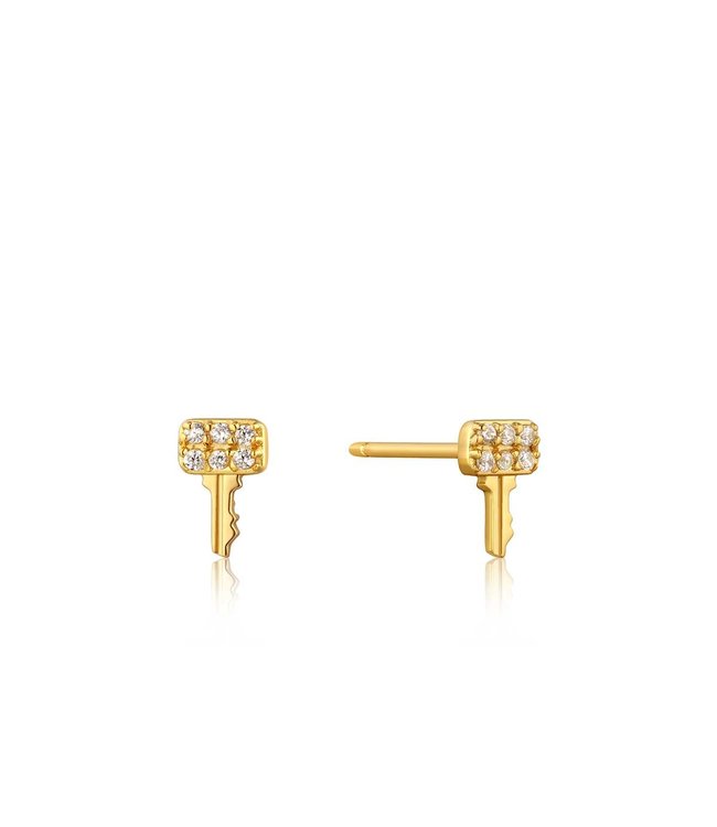 Ania Haie Oorring Key sparkle gold