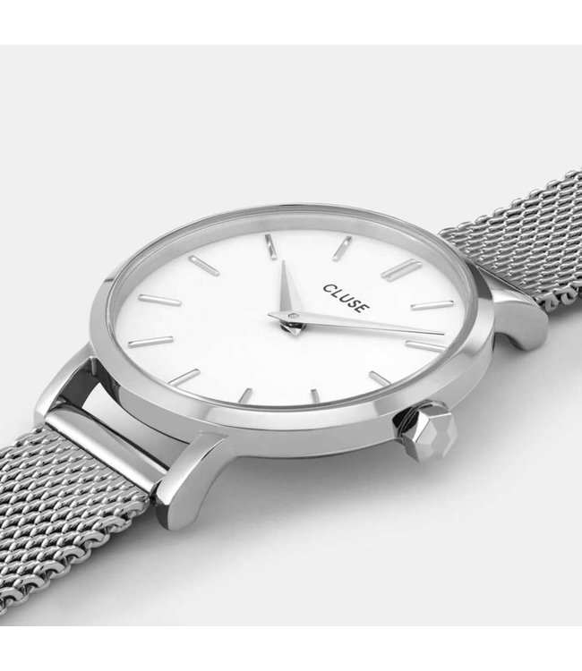 Cluse Uurwerk Boho chic petit mesh Silver