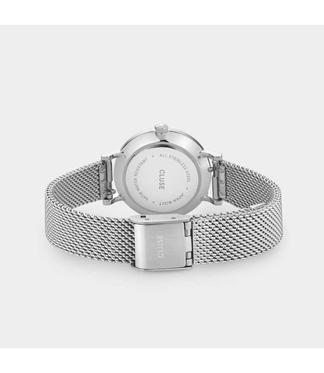 Cluse Uurwerk Boho chic petit mesh Silver