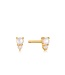 Ania Haie Oorring Mother of pearl and opal stud gold