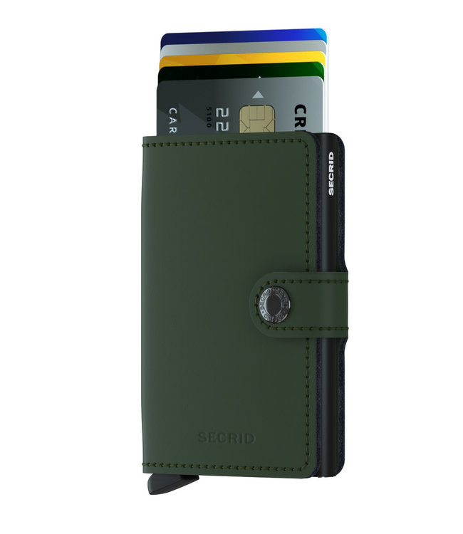 Secrid Miniwallet Matte Green/black