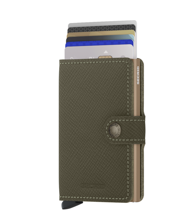 Secrid Miniwallet Saffiano Olive