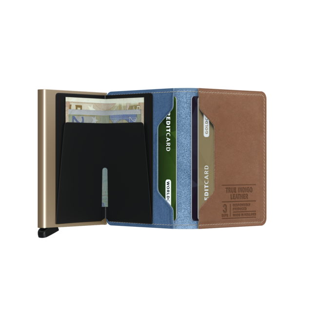 Secrid Slimwallet Indigo 3 sand
