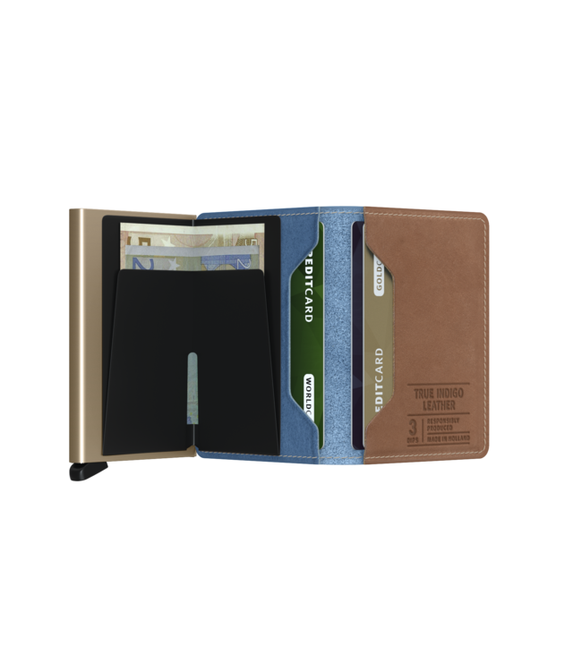 Secrid Slimwallet Indigo 3 sand