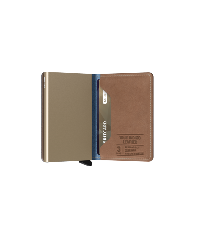 Secrid Slimwallet Indigo 3 sand
