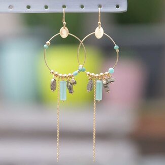 Murielle Perrotti Oorring Aicha Gold/Green