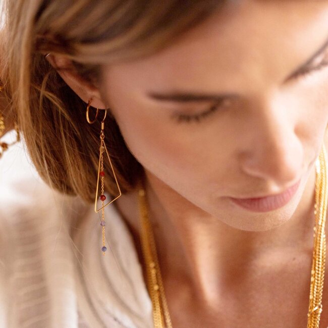 Murielle Perrotti Oorring Cloe Gold/Multi