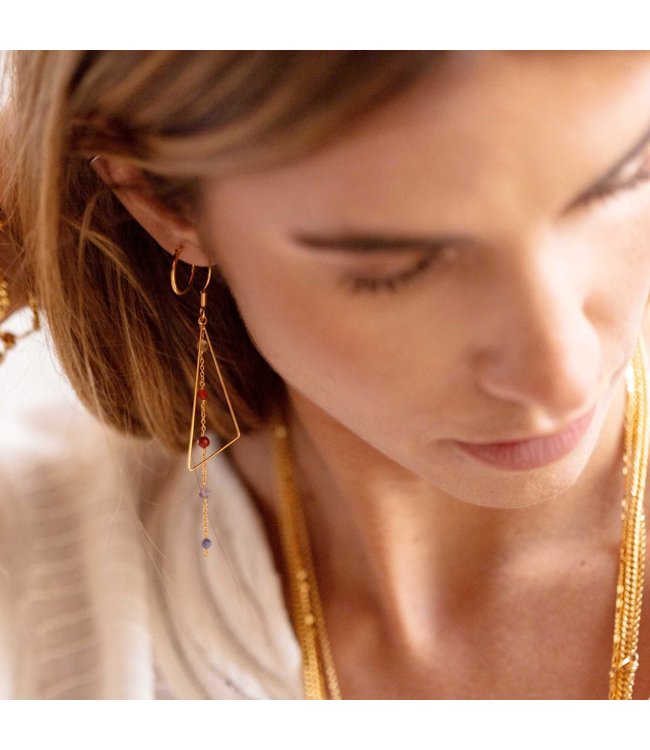 Murielle Perrotti Oorring Cloe Gold/Multi