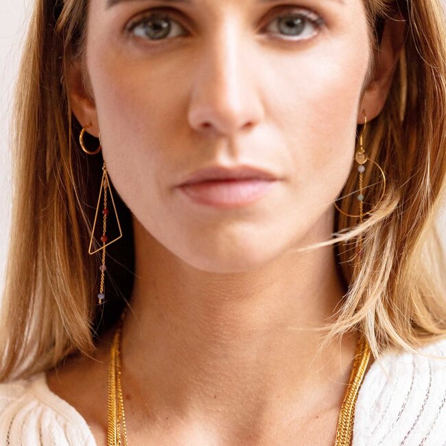 Murielle Perrotti Oorring Cloe Gold/Multi