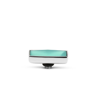 MelanO TW rectangle Turquoise Zilver