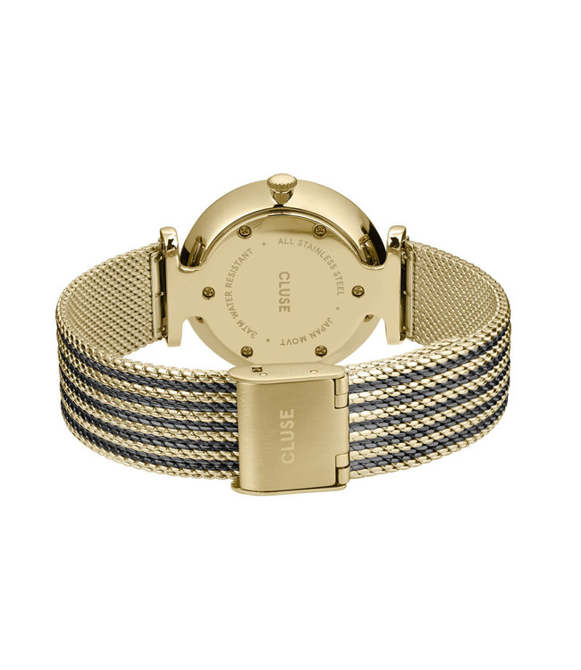 Cluse Cluse - Uurwerk Triomphe mesh Gold/Black