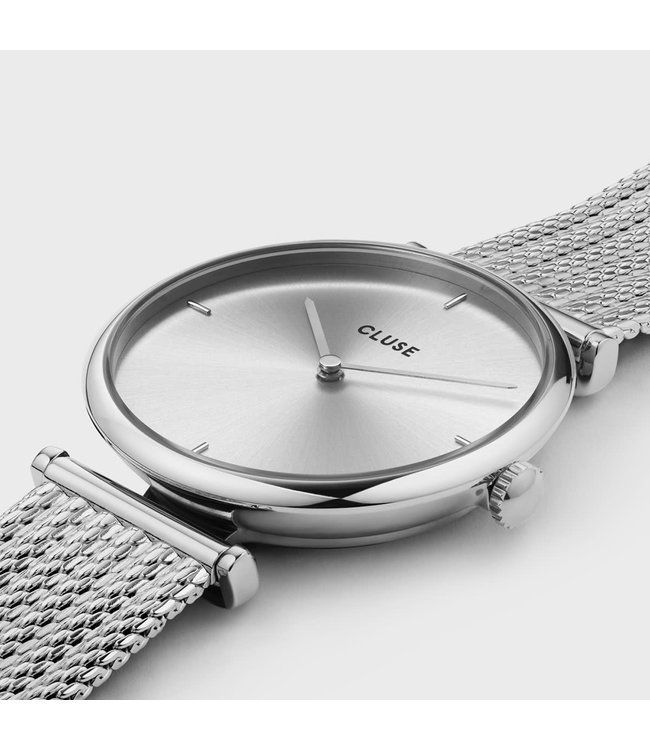 Cluse Cluse - Uurwerk Triomphe Mesh silver