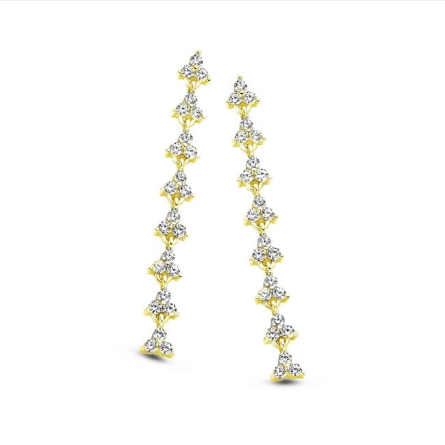 Silver Rose Oorring Britt