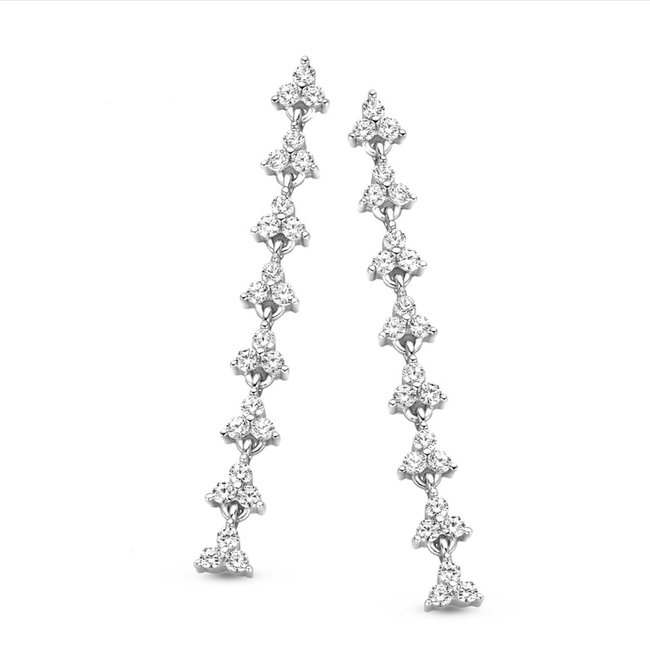 Silver Rose Oorring Britt
