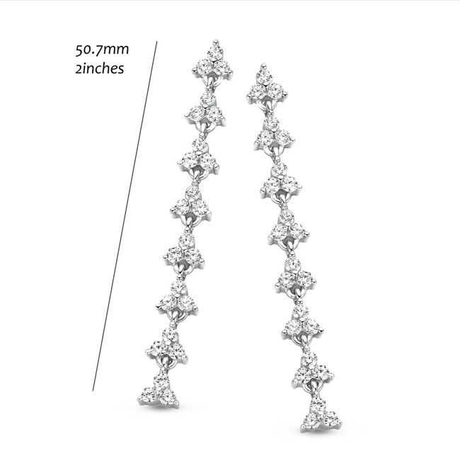 Silver Rose Oorring Britt