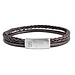 Steel & Barnett Leather Bracelet Denby Brown M