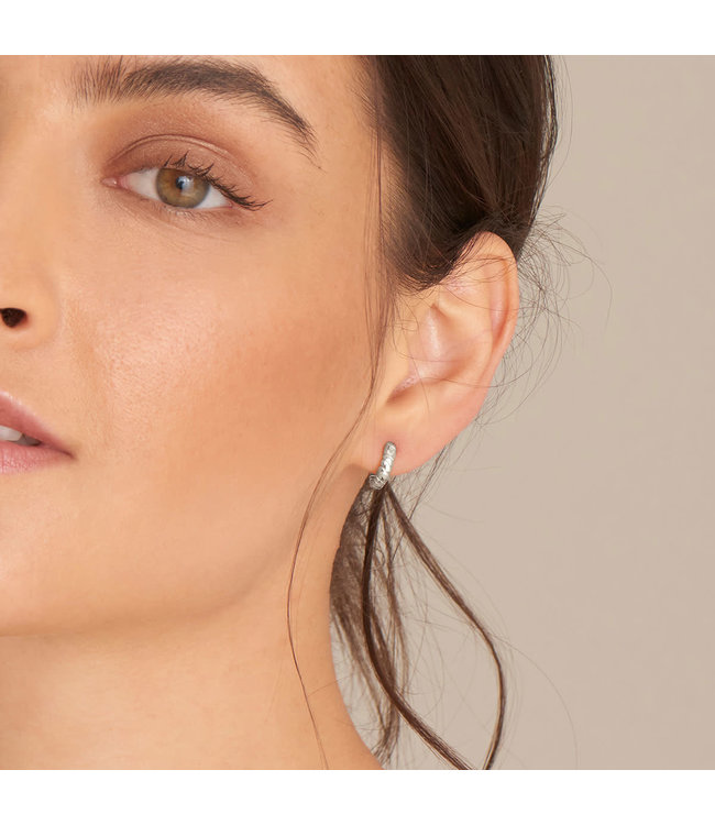 Ania Haie Oorring Twist hoop huggie