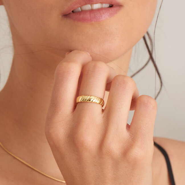 Ania Haie Ring smooth twist wide