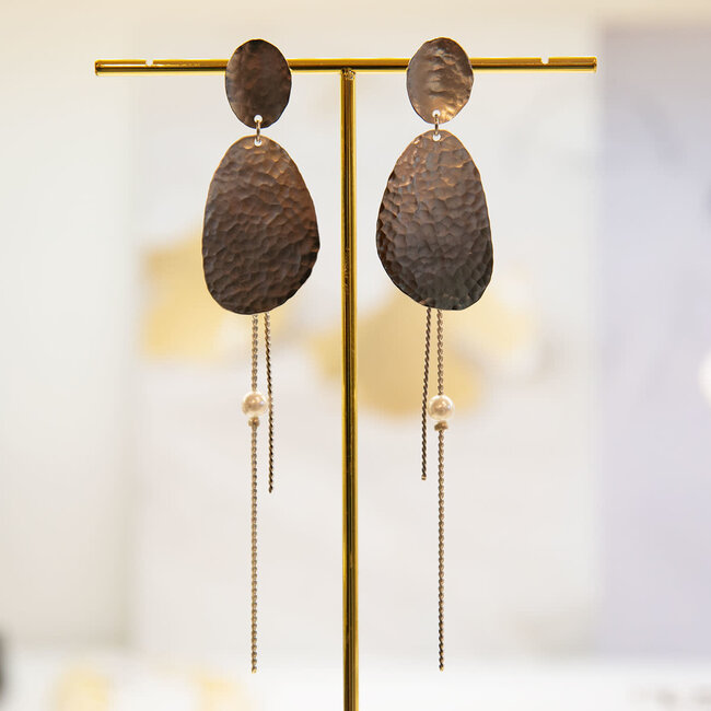 TAIM Oorring Ornate Zilver