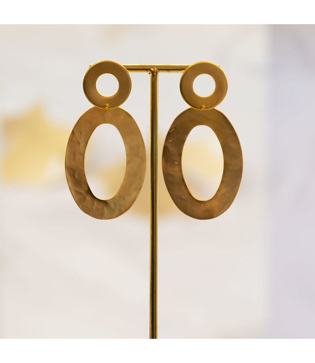 TAIM Oorring Ovalis Goud