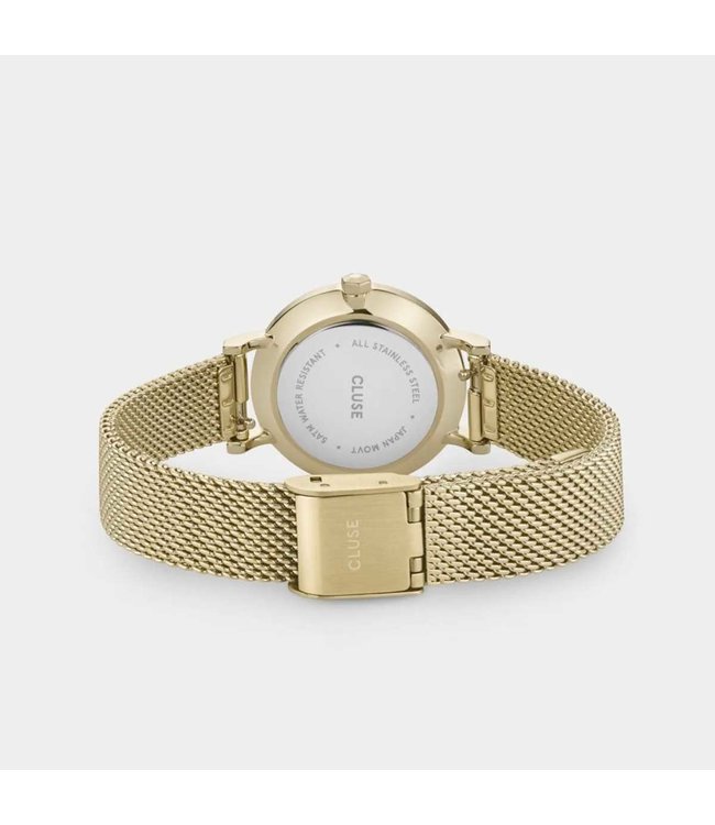 Cluse Uurwerk Boho chic petit mesh gold/white gold