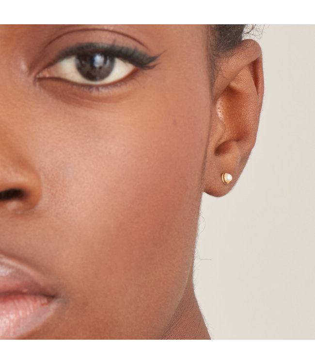 Ania Haie Oorring Gold pearl cabochon Stud